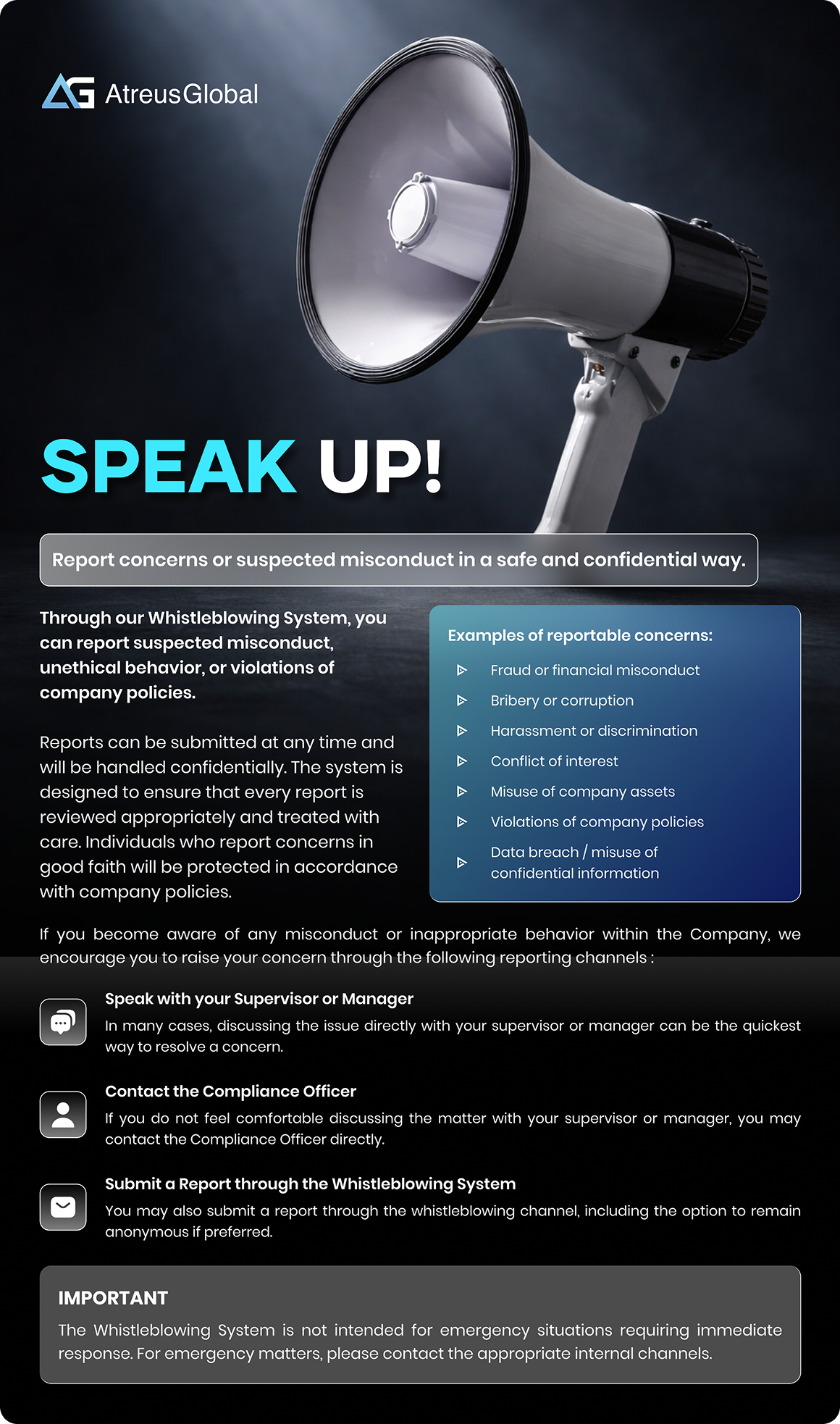 whistleblowing Banner